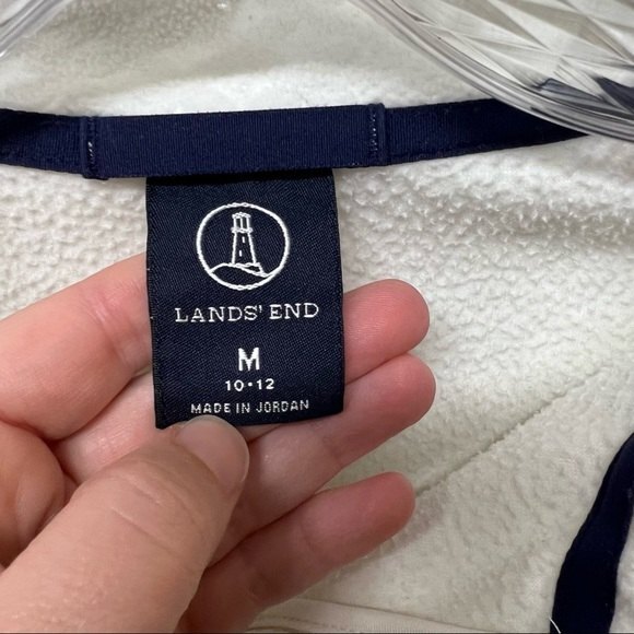 Lands’ end 1/4 zip jacket pullover medium - Picture 3 of 4